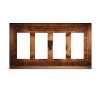 Couvercle de sortie d'ours, plaque murale à 4 interrupteurs cachés, plaque frontale en thermoplastique pour décoration de prise de courant, couvercle d'interrupteur, taille 21 x 12 cm pour la maison