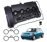 Couvercle de soupape de cylindre de moteur avec joint compatible avec Mini R55 R56 R57 Cooper S 1.6L 2006-2010, Mini R55 R56 R57 R58 R59 John Cooper Works 1.6L 2007-2015 Remplace #11127646555