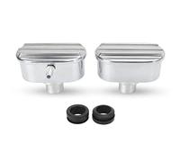 Couvercle de soupape en aluminium PCV Combo Kit ailettes ovale poli 6100FP Remplacement pour couvercles de soupape de moteur automobile