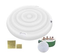 Couvercle de Spa Gonflable, Housse Ronde pour, poignée résistante aux intempéries, Protection Isotherme Pliable pour Jardin, Cour, Maison, Jardin, Baignoire, Accessoire d'entretien, 160 cm