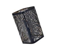 Couvercle de suspension cylindrique élégant avec découpes florales complexes et intérieur doré pour un éclairage doux, abat-jour cylindrique