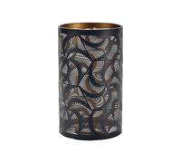 Couvercle de suspension cylindrique élégant avec découpes florales complexes et intérieur doré pour un éclairage doux, abat-jour cylindrique