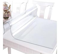 Couvercle de Table Transparente, nappes Transparentes imperméables Protecteur, Nappe en Plastique Facile à Nettoyer ， pour Le Haut de Table de Cuisine de cuisine1.5mm, 55x120cm/22x47in