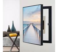 Couvercle de tableau électrique à charnière gauche, cache décoratif for boîte à fusibles, façade artistique for tableau électrique, décoration murale amovible for boîtiers techniques(B,40x60cm)