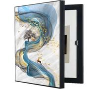 Couvercle de tableau électrique à charnière gauche, cache décoratif for boîte à fusibles, façade artistique for tableau électrique, décoration murale amovible for boîtiers techniques(C,30x40cm)