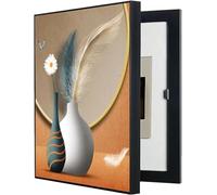 Couvercle de tableau électrique à charnière gauche, cache décoratif for boîte à fusibles, façade artistique for tableau électrique, décoration murale amovible for boîtiers techniques(D,30x40cm)