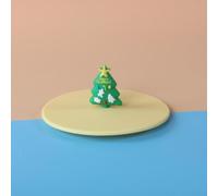Couvercle de tasse en silicone étanche avec joint d'aspiration pour café, thé et soupe (arbre de Noël 1#)