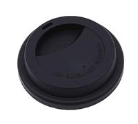 Couvercle de tasse isolant en silicone populaire résistant à la chaleur et à la poussière pour cuisine, thé, café, articles ménagers, noir