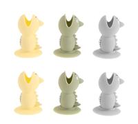 Couvercle de Tête de Brosse à Dents avec Support en Silicone, Lot de 6 | Réutilisable, Facile à Nettoyer, Protège Toute la Brosse, pour Voyage et Dortoir, Famille et Colocataires