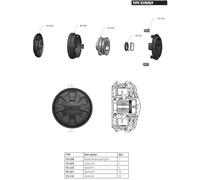 Couvercle de tête pour tête débroussailleuse 559059 - Oregon 55-524 Pièces de rechange pour tête de débroussailleuse 559059 2 fils