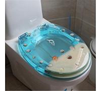 Couvercle de toilette antibactérien, en forme de U/V/O, charnière universelle à fermeture douce, raccords en acier inoxydable, résistant à la corrosion, design silencieux, facile à nettoyer