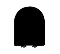 Couvercle de toilette compatible siège de toilette avec couvercle de toilette à charnière réglable muet Extrêmement U-toilet blanc 37,5-43,5 * 34 cm