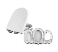 Couvercle de toilette imprimé épais de 18 pouces, housse de siège de toilette en forme de U, couvercle universel à motifs créatifs(B)