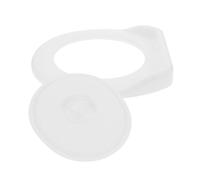 Couvercle de Toilette Portable Siège Temporaire Blanc en Plastique | Nettoyage Facile, Limite les Odeurs, pour Seau 5 Gallons, Diamètre 25,5 à 30,5cm