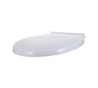 Couvercle de Toilette Souple Eva Blanc, Siège Allongé 40x34 Cm