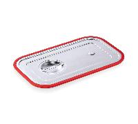 Couvercle de transport GN joint 1 GN 1/1 en Acier au nickel-chrome - WAS Germany