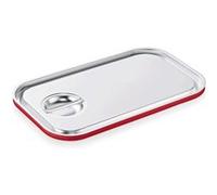 Couvercle de transport Gastronorm GN 1/1 - joint silicone en dessous - acier inox