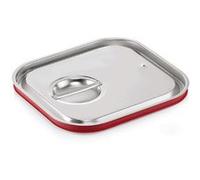 Couvercle de transport GN joint 2 GN 2/3 en Acier au nickel-chrome - WAS Germany