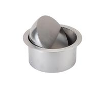 Couvercle de Trappe à Déchets Encastrable, Couvercle Basculant en Acier Inoxydable 304 pour Poubelle de Comptoir, Idéal pour Cuisine, Bureau ou Restaurant(300mm)