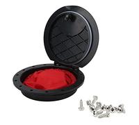 Couvercle de trappe bateau ABS rond étanche 23 cm pour kayak et yacht Installation horizontale ou verticale Noir