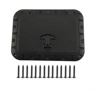 Couvercle de trappe carré pour applications de pont de bateau, compatible avec kayak et canoë, construction ABS, couvercle verrouillable, joint antidérapant (B)