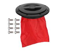 Couvercle de trappe d’étanchéité pour bateau rond, couvercle de trappe pour kayak étanche avec sac de rangement, plaque de pont circulaire en ABS durable pour une installation hori (6 pouces)