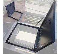 Couvercle de trappe d'accès de toit,Trappe d'accès de secours pour toiture commerciale,Trappe de toit en acier galvanisé thermolaqué,Porte de trappe d'accès de toit en acier galvanisé(55*80cm/21.7*31.