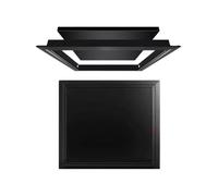 Couvercle de Trappe d'accès métallique pour Ouverture Murale, Porte d'accès pour Plafond en plaques de plâtre, Couvercle de boîte d'inspection électrique avec Porte d'accès (450 x 500 mm (17