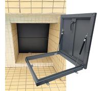 Couvercle de trappe de grenier en acier galvanisé avec bande d'étanchéité étanche Couvercle de sortie de plafond verrouillable pour accès à la cave 120 x 75 cm