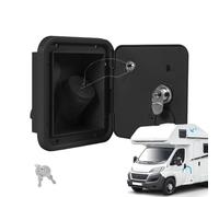 Couvercle De Trappe De Remplissage D'eau Pour Camping-car - Capuchon À Gravité FifteenBySixteenPointSixByNinePointFiveCentimeter, Plat D'entrée Carré Avec Clés De Verrouillage, Couvercle De Remplaceme