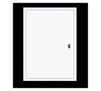 Couvercle de trappe de service for cloison sèche, porte d'accès en alliage d'aluminium, trappe d'inspection dissimulée et verrouillable for mur, plafond.(Milk,25x60inch (63.5x152.4cm))