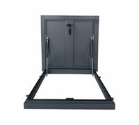 Couvercle de Trappe de Toit en MéTal Couvercles cave Aluminium Étanchéité et imperméabilisation pour greniers, issues de secours, regards d'inspection(50x50-55x55-61x61 cm)