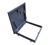 Couvercle de Trappe de Toit métallique étanche à la Pluie, Couvercle de Sortie d'escalier de Grenier avec verrou, poignée et Joint d'étanchéité en Caoutchouc, Ouverture de 0 à 90°, Couvercle