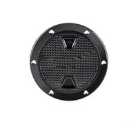 Couvercle de trappe d'inspection rond en ABS avec joint en caoutchouc épais, trou de main antidérapant pour yacht, bateau, design facile à installer, 10,2 cm (15,2 cm, noir)