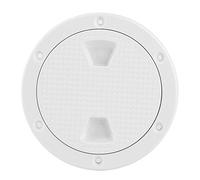 Couvercle de trappe, Duokon 4in ABS rond blanc plaque de pont couvercle de trappe en plastique, Anti- résistant à la Corrosion vissé couvercle de trappe d'inspection de bateau