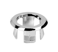 Couvercle de trop-plein pour lavabo de salle de bain - Double couche robuste - Trou rond pour salle de bain - 22 à 24 mm
