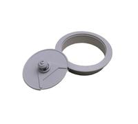 Couvercle de Trou de Bureau, Passe-câble, 10 pièces/lot 60 mm 53 mm 50 mm, œillet de Table de Bureau d'ordinateur, Port de câble, Couvercle de Trou de Fil (Noir, 60 mm)(Grijs,50mm)