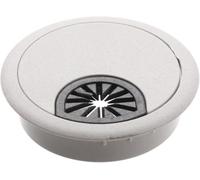 Couvercle de trou de bureau, passe-câble, 50/53/60 mm rond for PC, bureau d'ordinateur, passe-fil en plastique, couvercles de trou de câble, port de sortie, organisateur de support de fil, serre-câble