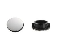 Couvercle de trou de robinet d'évier de cuisine, bouchon de robinet de salle de bain, bouchon d'évier pratique pour fuites d'eau, plaque de robinet en acier inoxydable pour cuisine et salle de bain