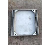 Couvercle de trou d'égout de drainage personnalisé de 30,5 à 76,2 cm | Puits d'inspection linéaire avec cadre | Couvre-lavabo invisible pour une utilisation en extérieur (C, 91,4 x 91,4 cm)