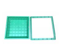 Couvercle de trou d'égout en résine invisible et couvercle pour égout en plastique pour accès au jardin pour aménagement paysager extérieur et solution résistante aux intempéries