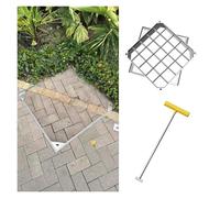 Couvercle de trou d'égout intégré pour sols en béton et carrelage, design carré avec base, grand couvercle de fosse septique, couvercle d'égout en acier inoxydable