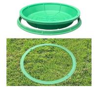 Couvercle de trou d'égout rond invisible en plastique vert pour fosses d'égout 60 x 60 cm - Léger, parfait pour les jardinières et l'aménagement paysager