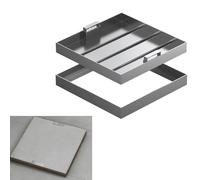 Couvercle de trou d'égout septique renforcé avec poignées rétractables, couverture de puits carré pour allée, jardin, terrasse