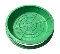 Couvercle de trou d'homme amovible en plastique - Couvercle de fosse septique enterrée pour pelouse et jardin Solution de drainage invisible Accès facile pour l'inspection et l'entretien et résistant