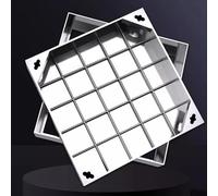 Couvercle de trou d'homme carré en acier inoxydable 304 avec crochet de levage - Couvre-égout encastré et couvre-fosse septique pour allées, cours, parcs (99,1 x 99,1 x 5,1 cm)