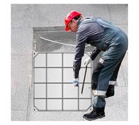 Couvercle de trou d'homme carré en acier inoxydable 43 x 43 cm pour fosse septique enterrée Design invisible parfait pour une utilisation en extérieur