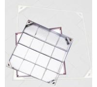 Couvercle de trou d'homme carré en acier inoxydable et caches invisibles de trou pour sous-sol king lots et inspects (96,5 x 86,4 x 5,1 cm)