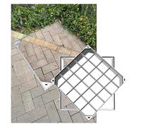 Couvercle de trou d'homme robuste en acier inoxydable 95 x 95 cm - Idéal pour les allées, les autoroutes, les zones résidentielles, les parkings et une utilisation commerciale - Design élégant et