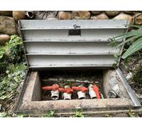 Couvercle de trou d'homme verrouillable personnalisable et trappe d'évacuation pour toit de grenier sous-sol - Panneau d'accès antivol (70 x 55 cm) - Solution d'accès sécurisée pour drainage de cour